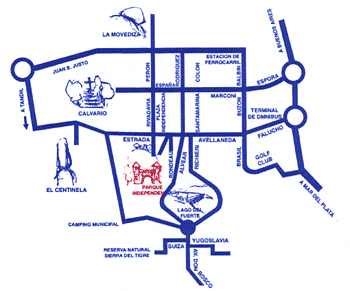 Plano del Parque Independencia - Tandil