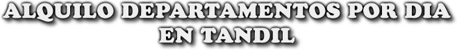 Departamento de Alquiler Temporal en Tandil