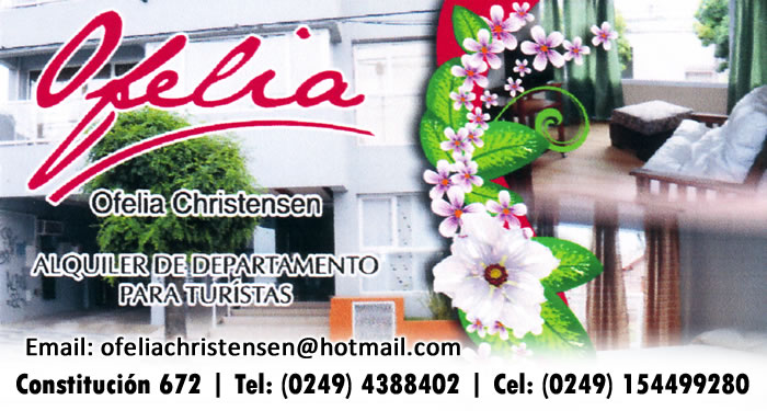 Ofelia - Departamento de Alquiler Temporal en Tandil