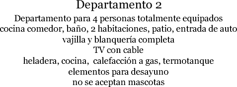 Departamentos de Alquiler por día en Tandil a cuadras del centro