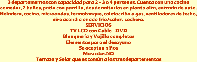 Departamento de Alquiler Temporal en Tandil zona El Calvario