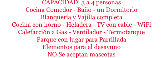 Casa de Alquiler Temporal en Tandil